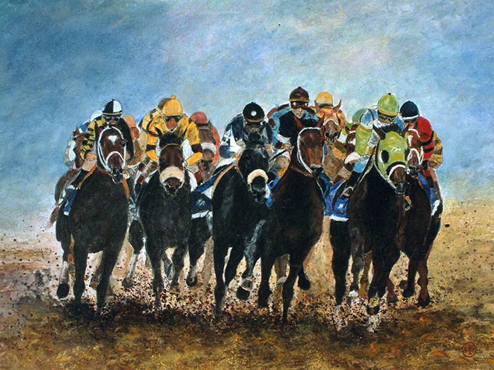 © Pierrick GIRAULT - Galop 50 x 70 cm